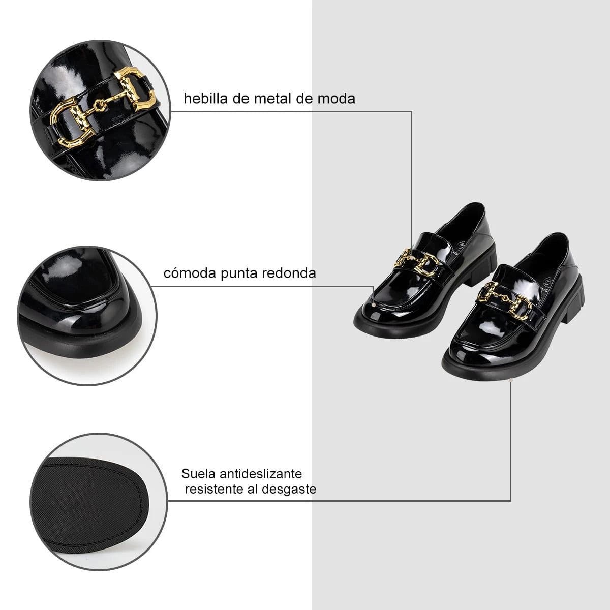 Mocasin Mujer Casalia Negro Weide