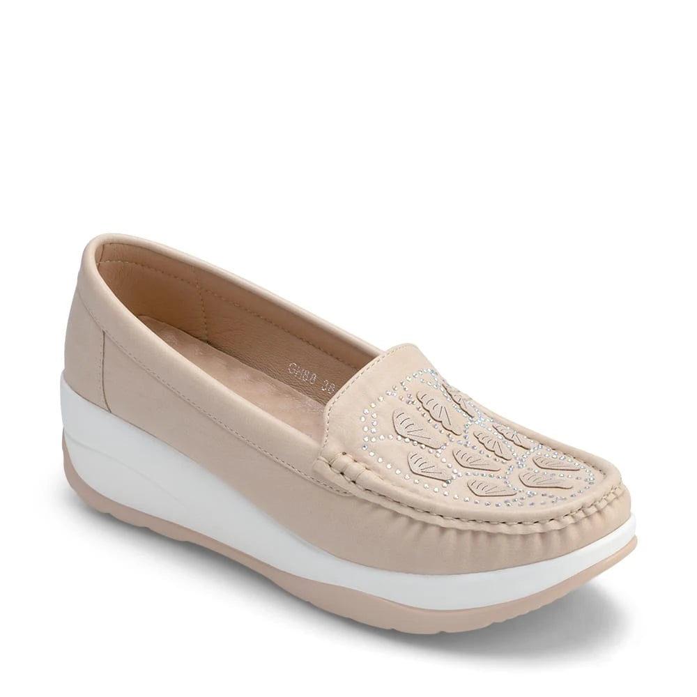 Mocasin Mujer Victoria Beige Weide