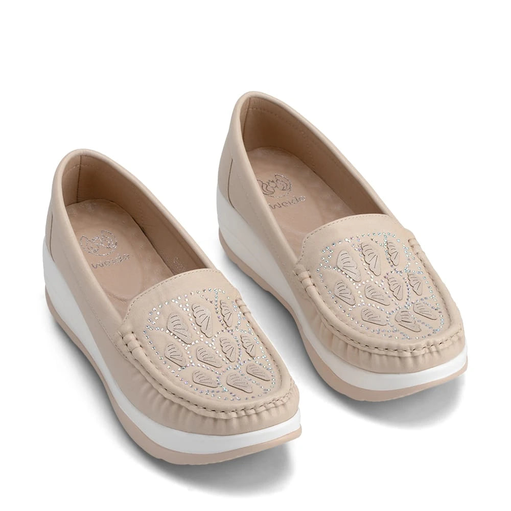 Mocasin Mujer Victoria Beige Weide