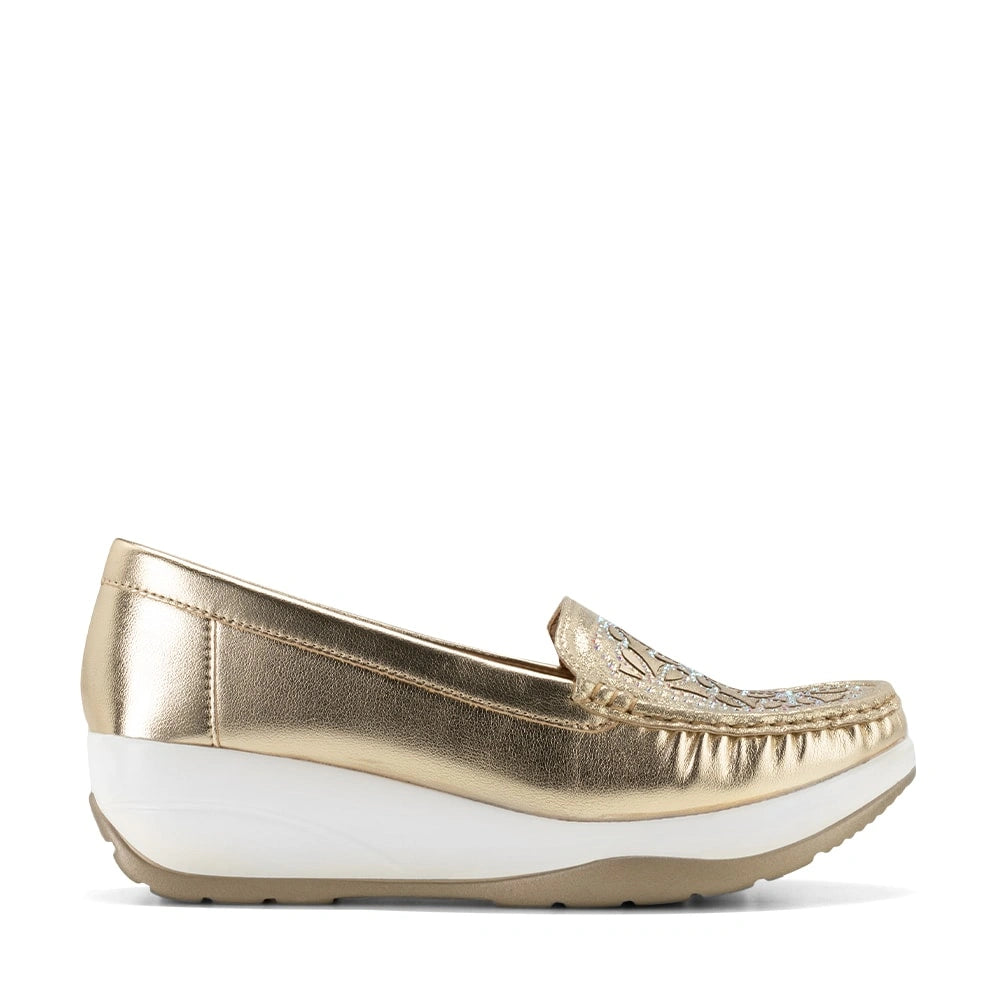Mocasin Mujer Zoelia Dorado Weide