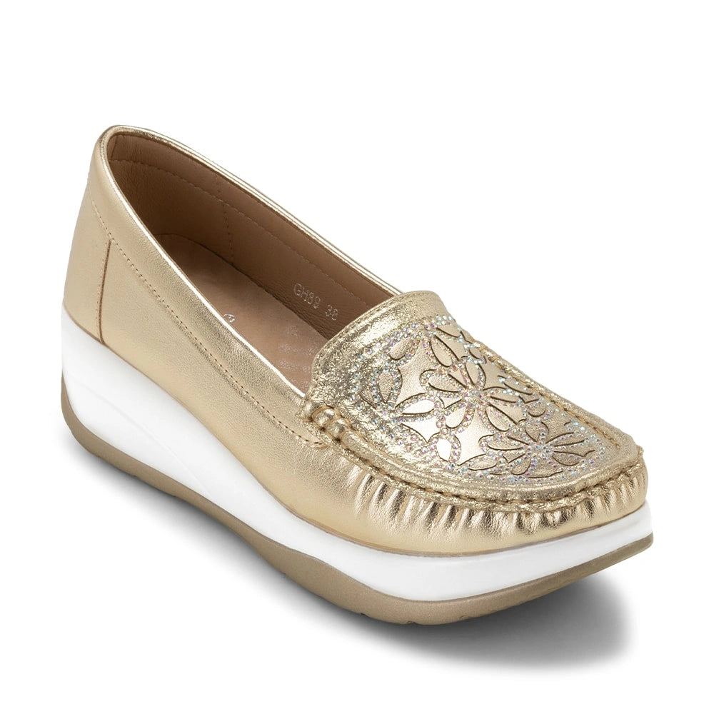 Mocasin Mujer Zoelia Dorado Weide