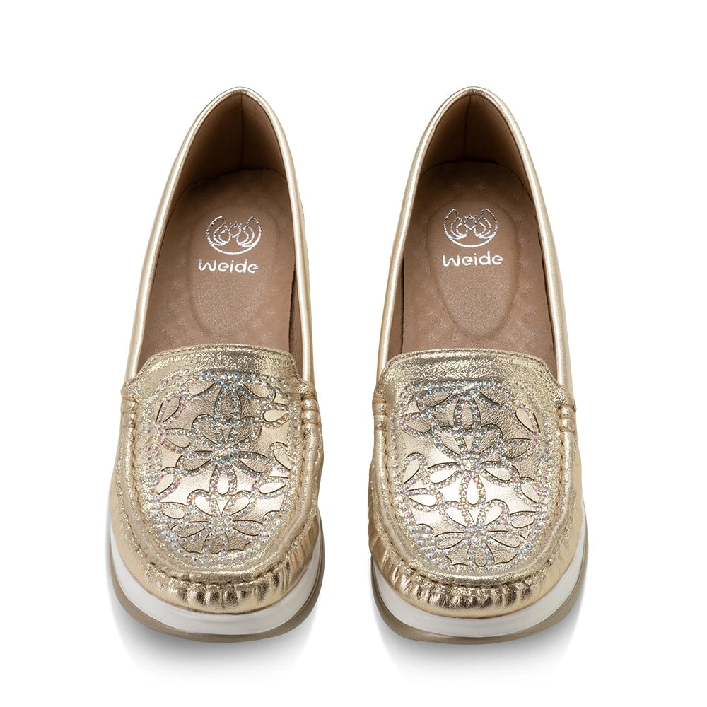 Mocasin Mujer Zoelia Dorado Weide