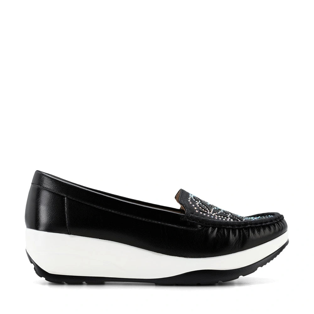 Mocasin Mujer Zoelia Negro Weide