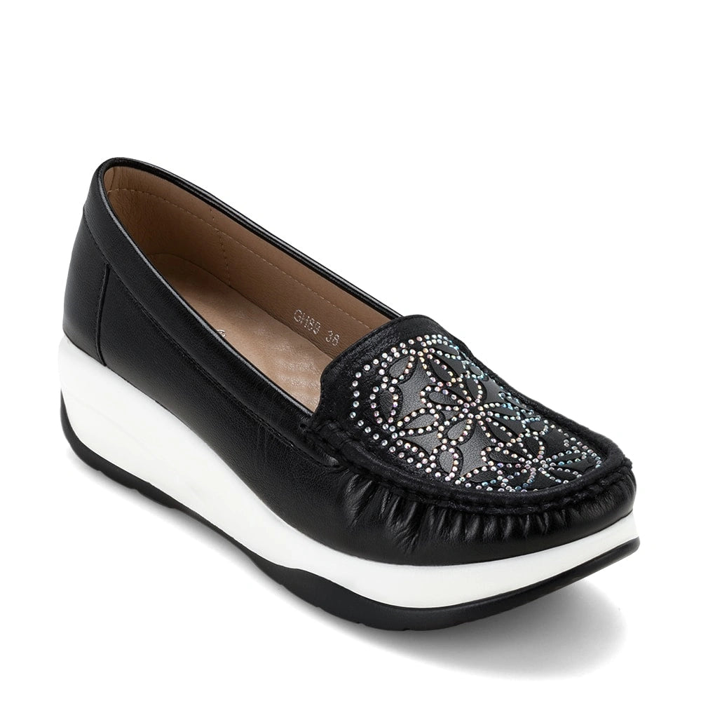 Mocasin Mujer Zoelia Negro Weide