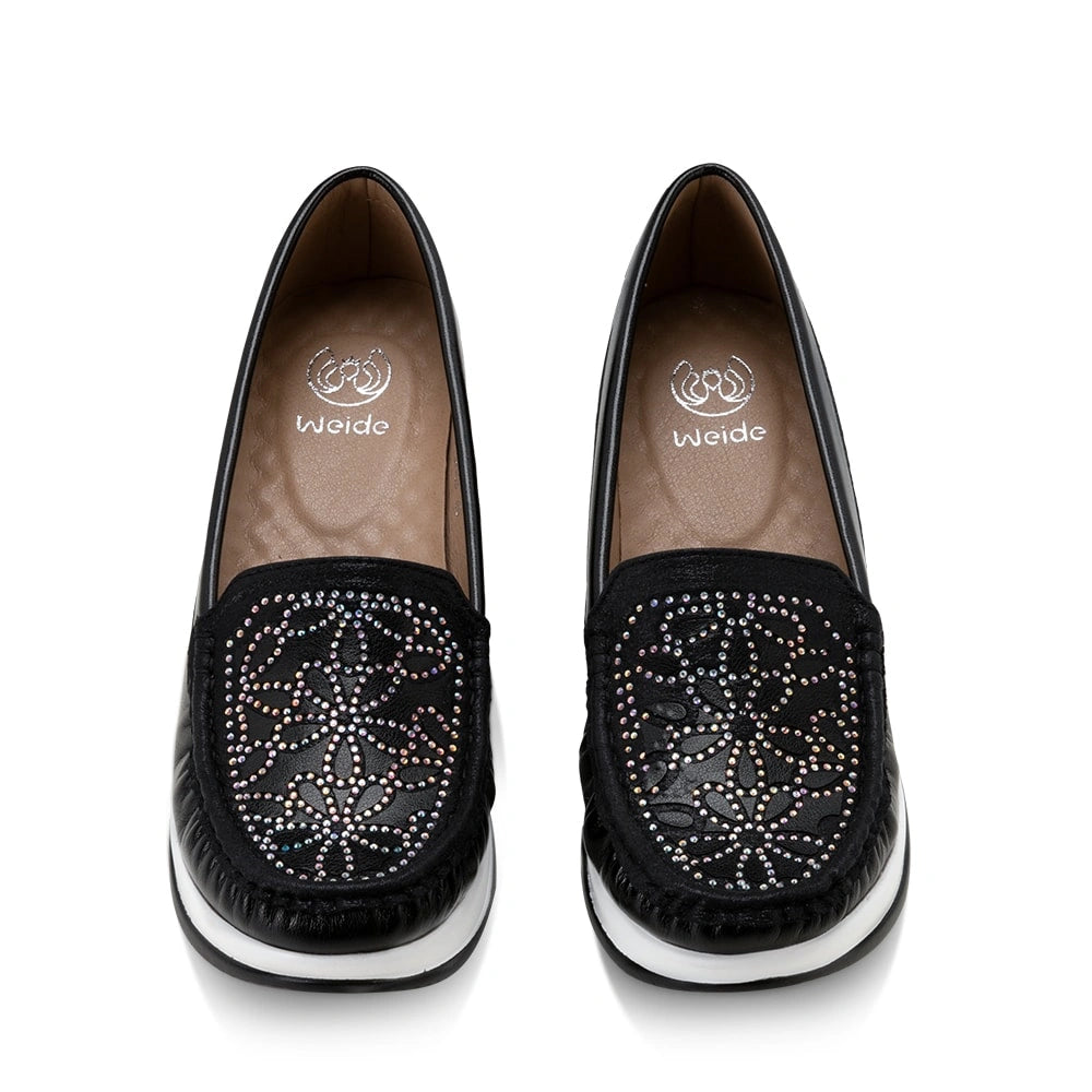 Mocasin Mujer Zoelia Negro Weide