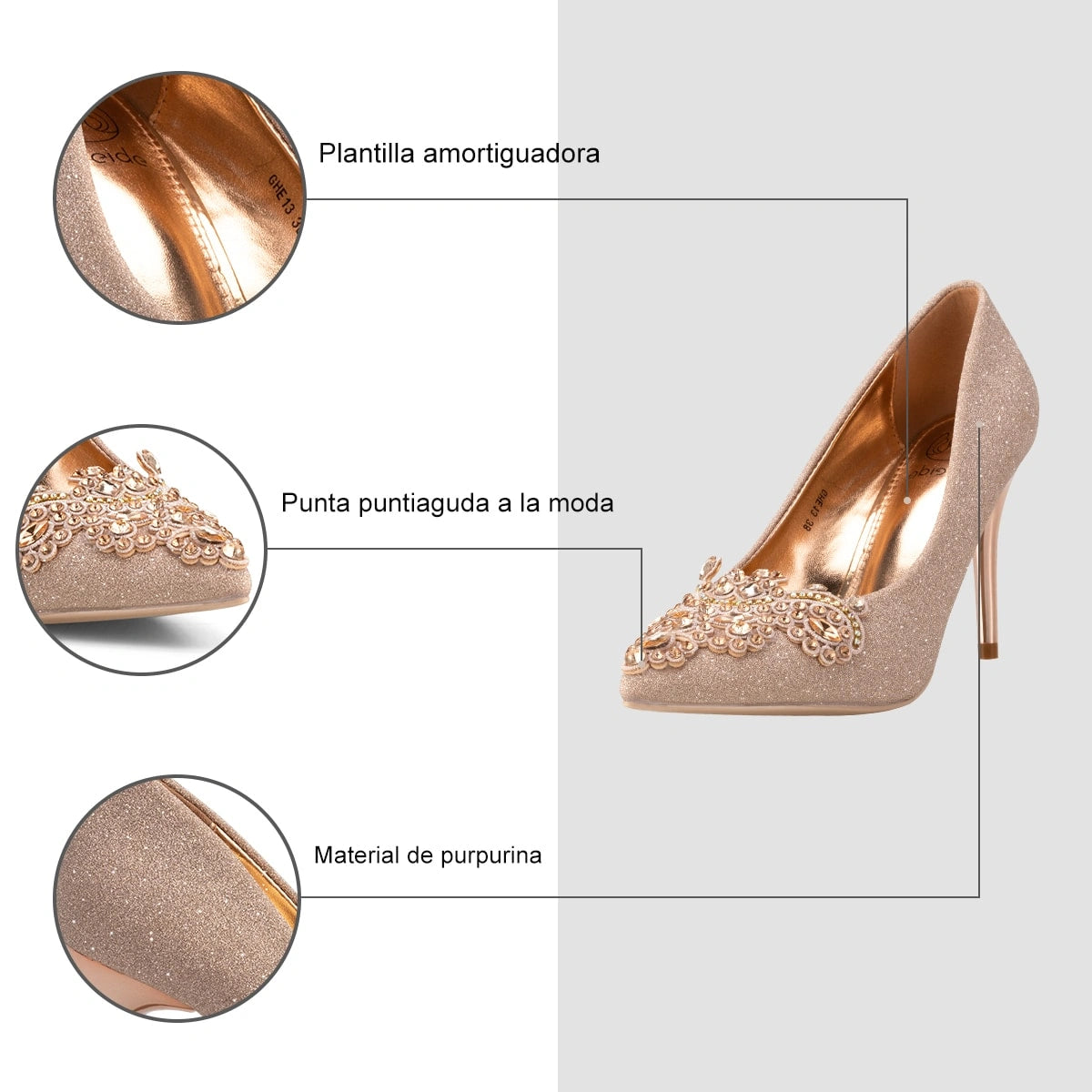 Zapatos Taco Mujer Javiera Champan Weide