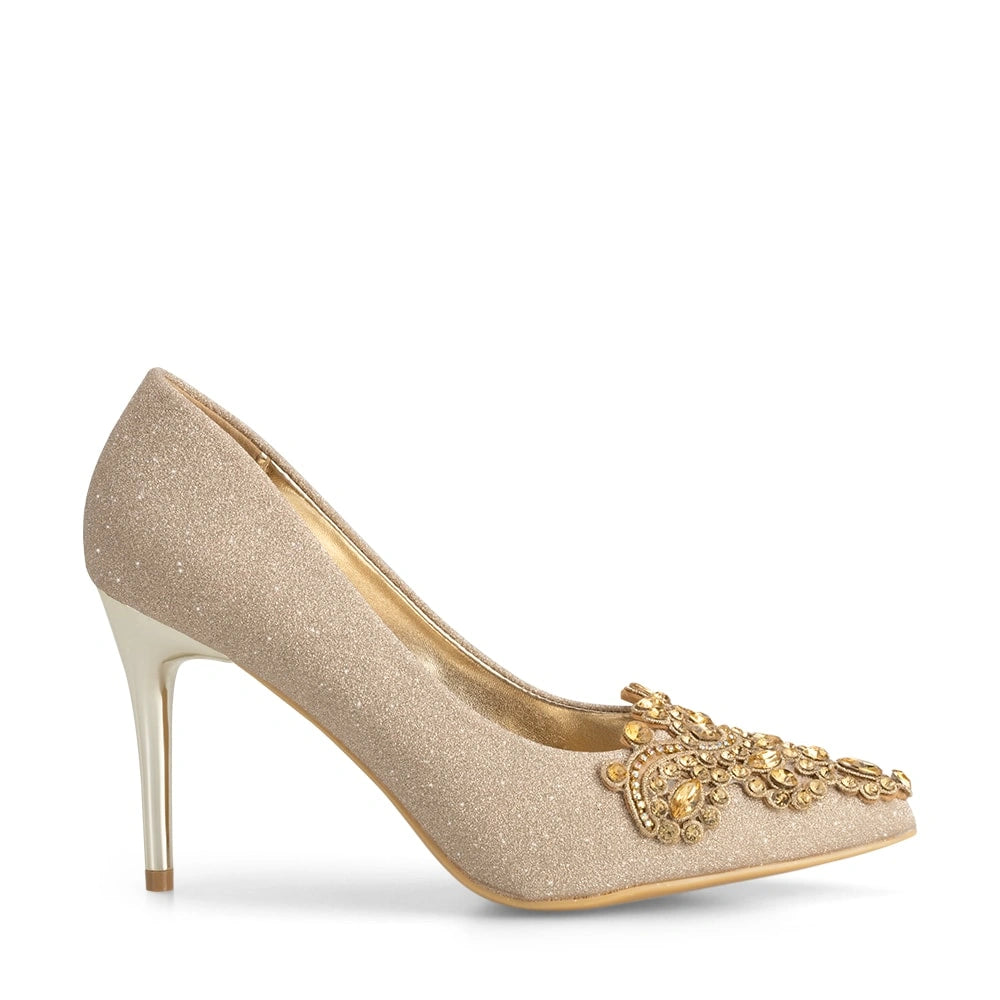 Zapatos Taco Mujer Javiera Dorado Weide