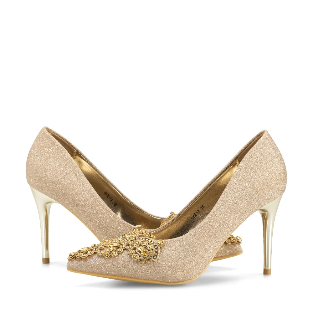 Zapatos Taco Mujer Javiera Dorado Weide