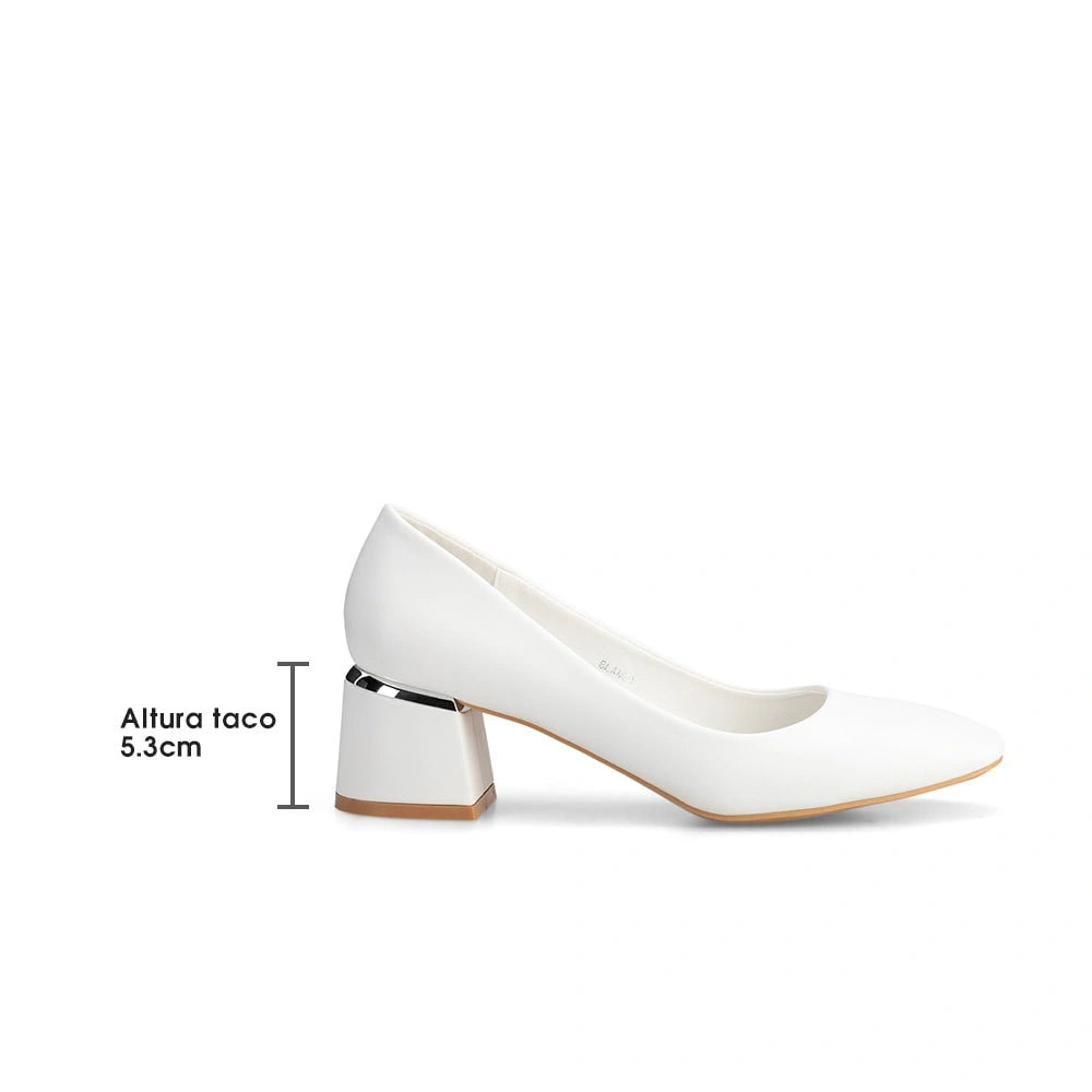 Zapatos Taco Mujer Josefa Blanco Weide