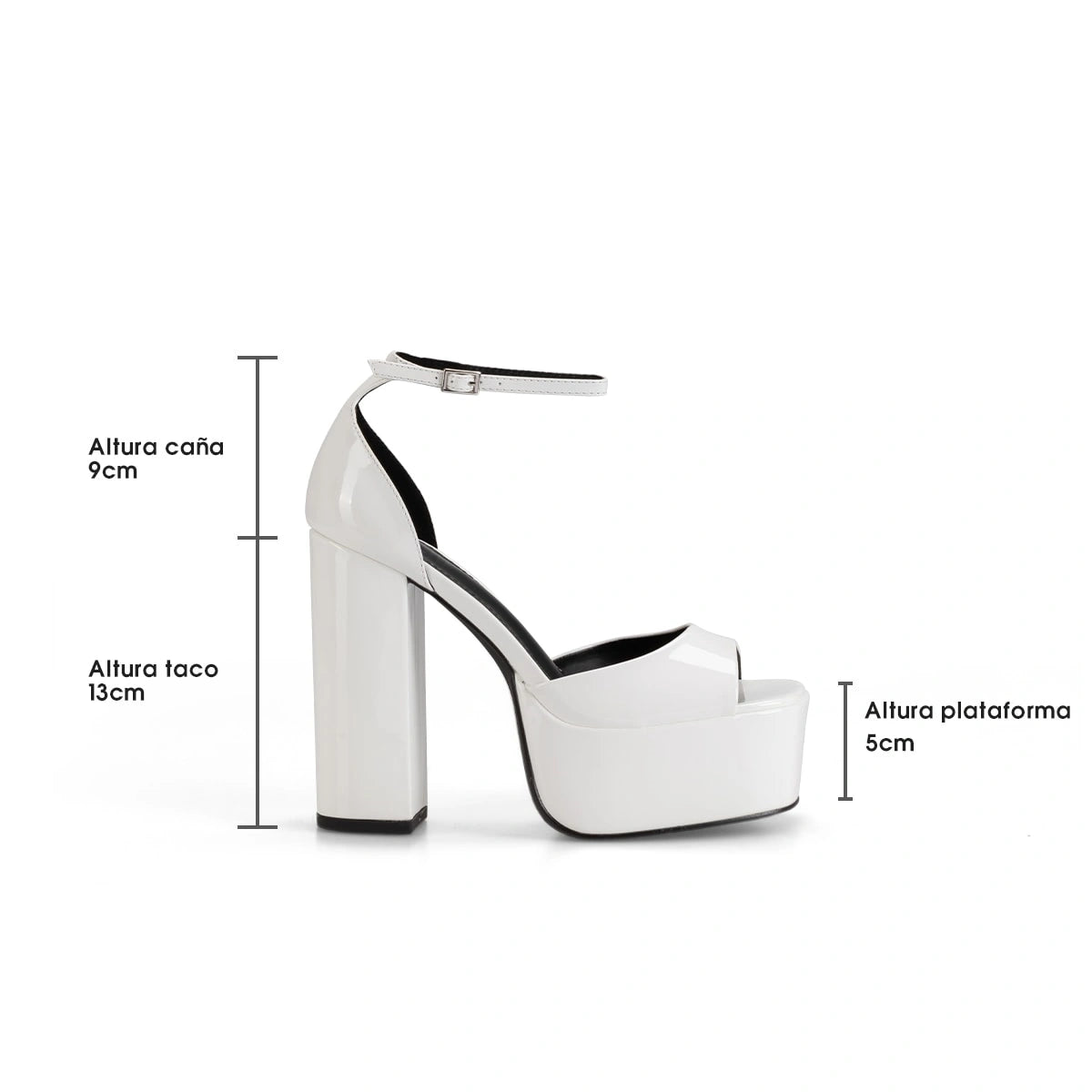 Sandalias Fiesta Mujer Milagros Blanco Weide