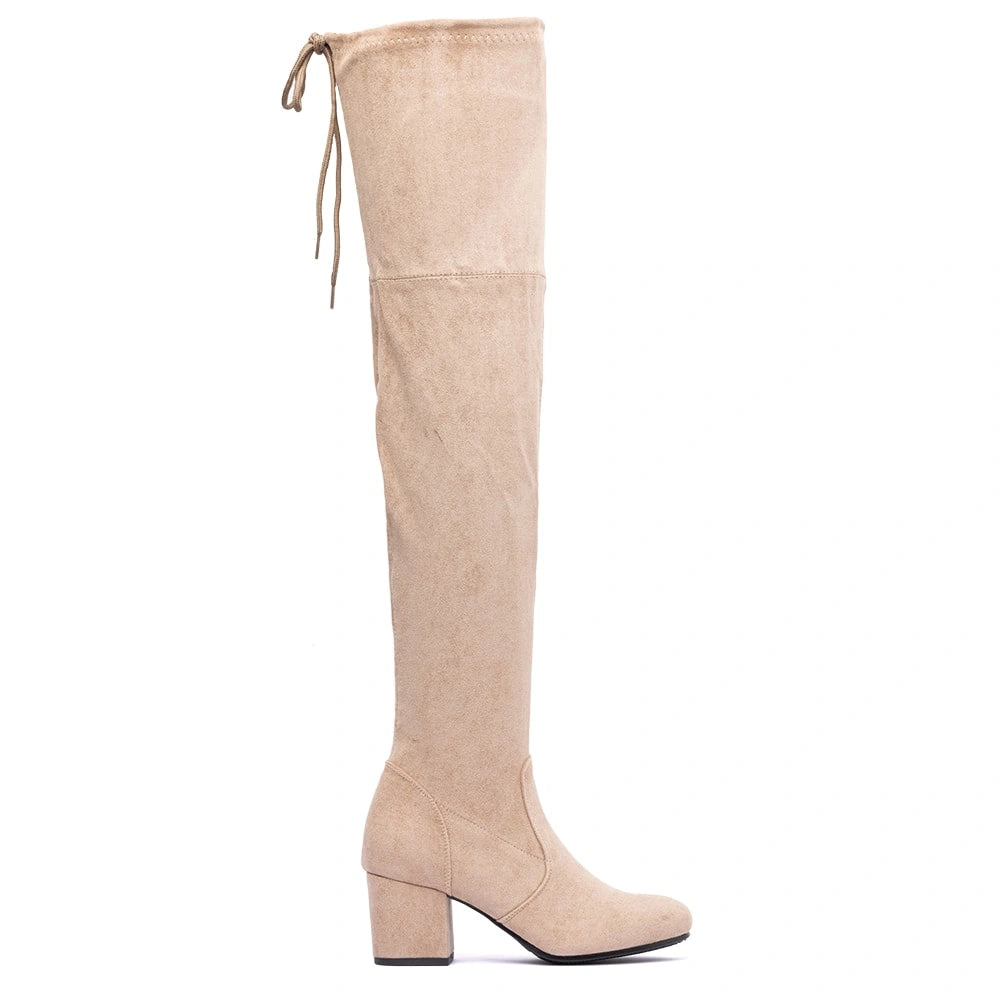 BOTAS TACO MUJER BEIGE WEIDE HX273