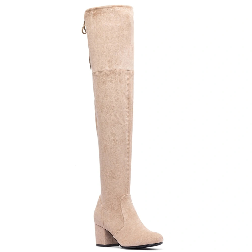 BOTAS TACO MUJER BEIGE WEIDE HX273