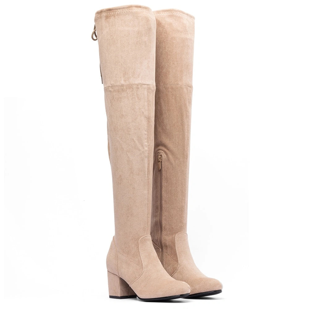 BOTAS TACO MUJER BEIGE WEIDE HX273