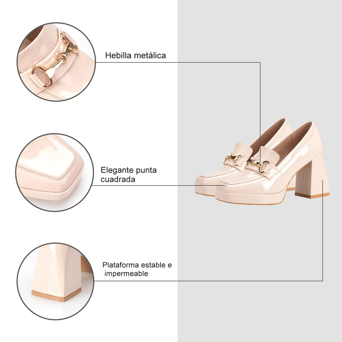 Mocasin Mujer Emilia Beige Weide
