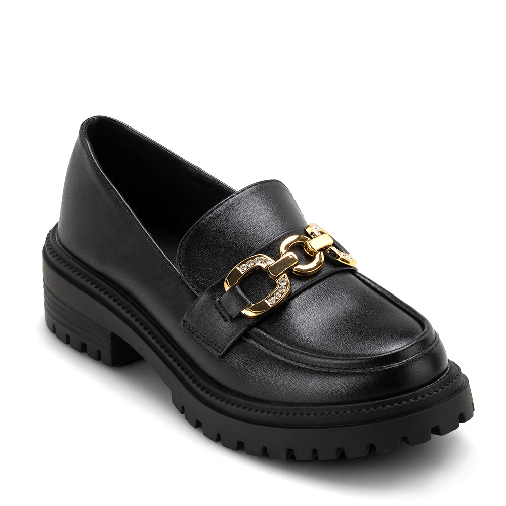 Mocasin Mujer Nieve Negro Weide