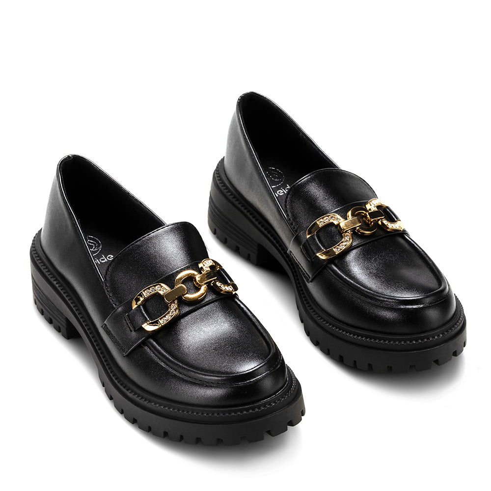 Mocasin Mujer Nieve Negro Weide
