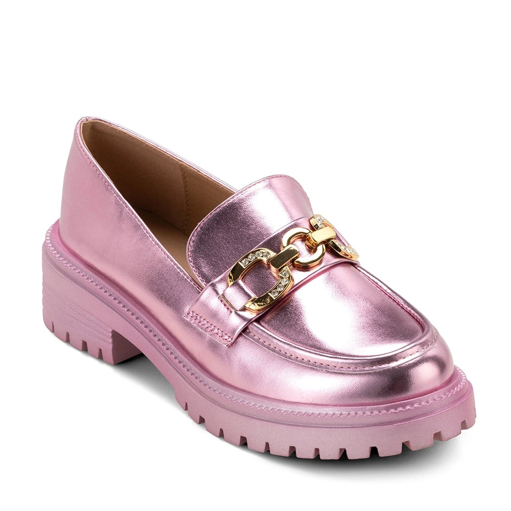 Mocasin Mujer Nieve Rosado Weide