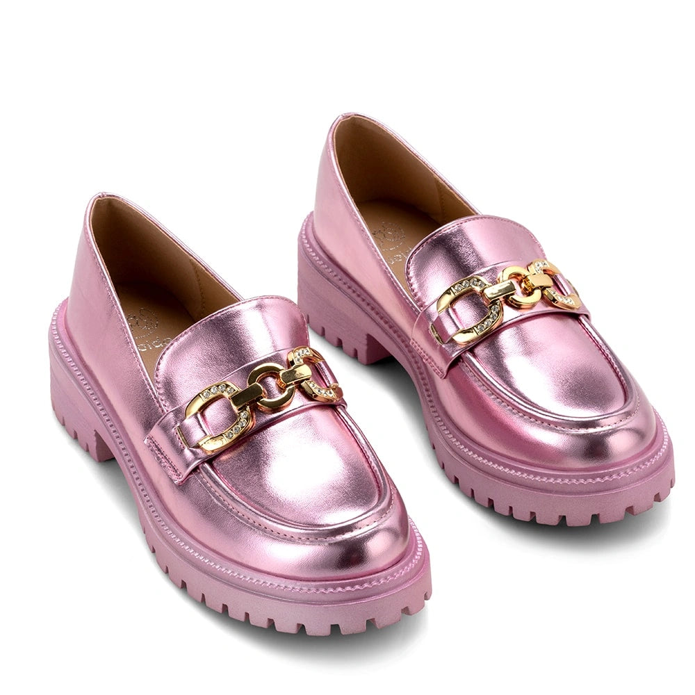 Mocasin Mujer Nieve Rosado Weide
