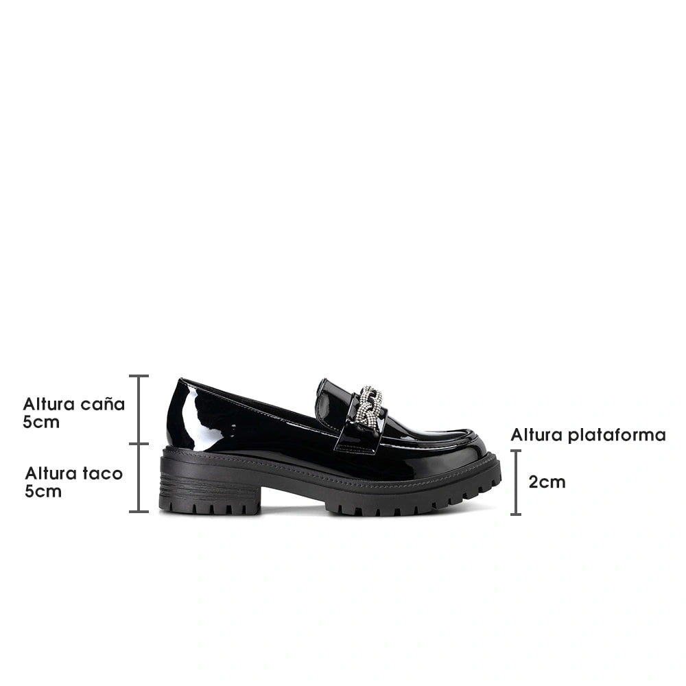 Mocasin Mujer Nuria Negro Weide