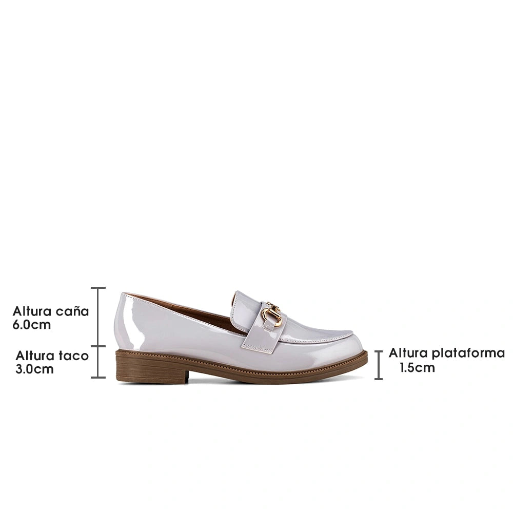 Mocasin Mujer Odette Gris Weide