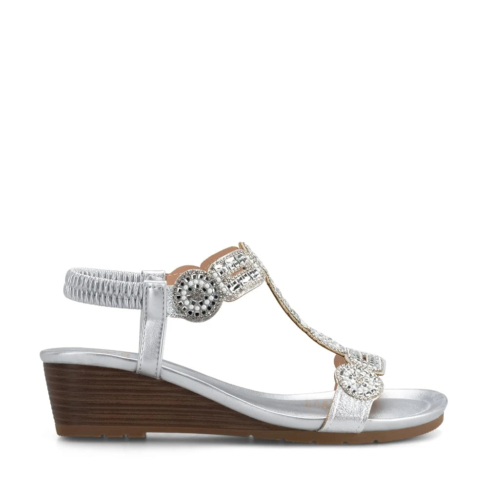 Sandalias Mujer Pilar Plateado Weide