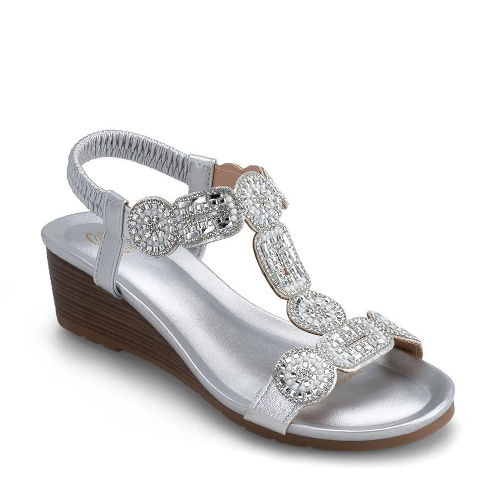 Sandalias Mujer Pilar Plateado Weide