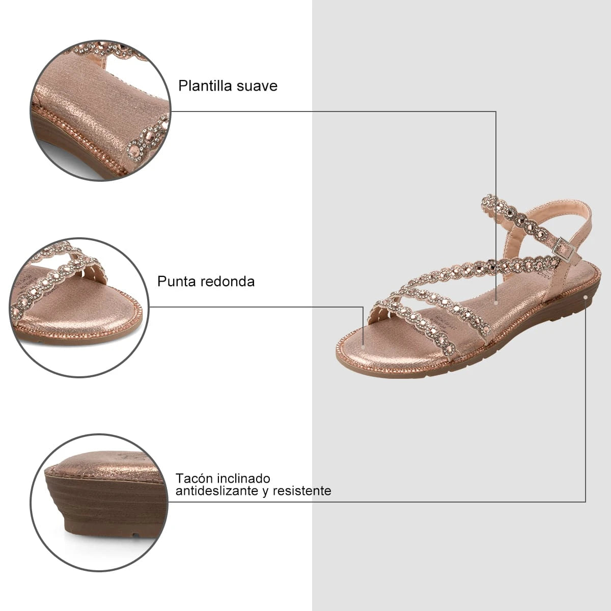 Sandalias Mujer Priscila Champan Weide