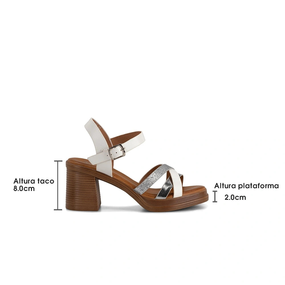 Sandalias Mujer Ramona Blanco Weide
