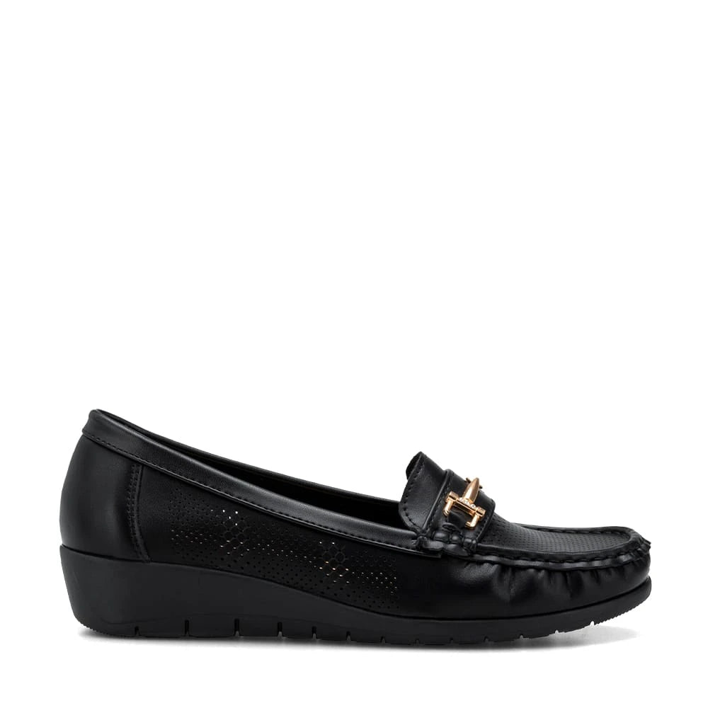 Mocasin Mujer Veronica Negro Weide