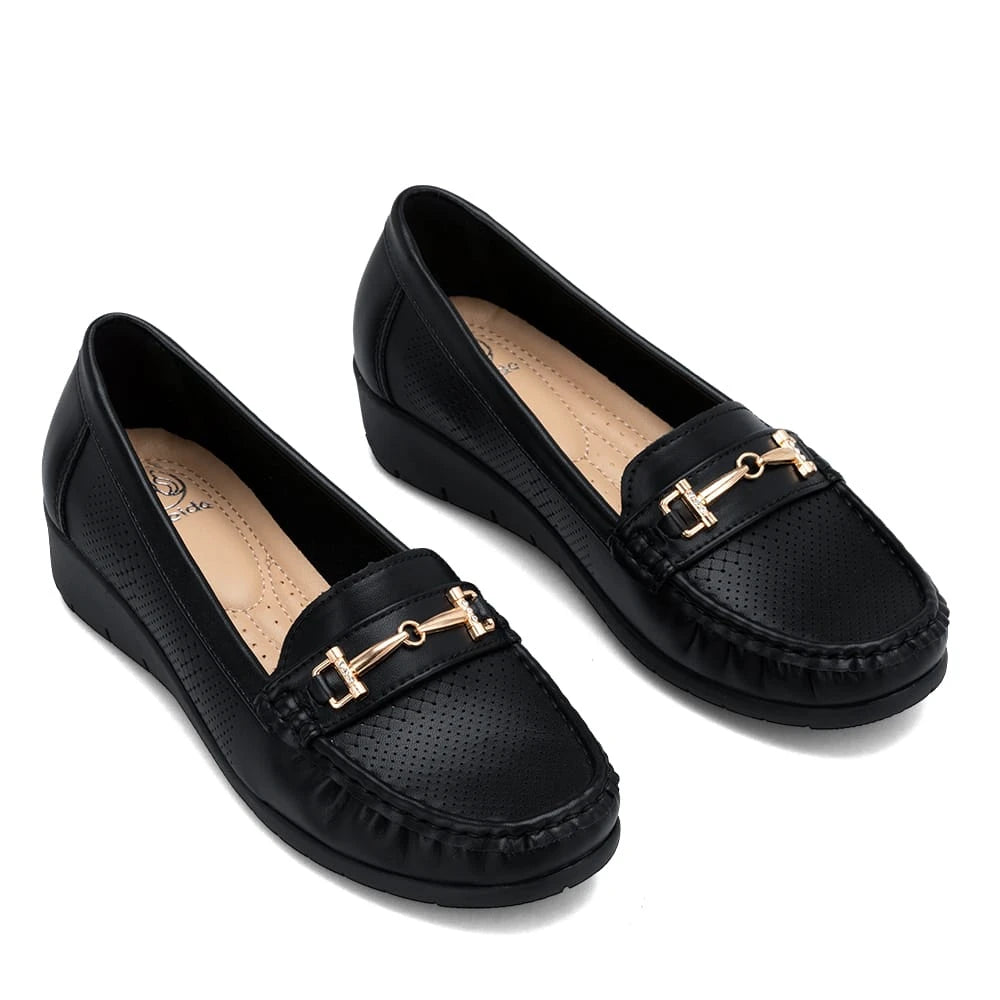Mocasin Mujer Veronica Negro Weide