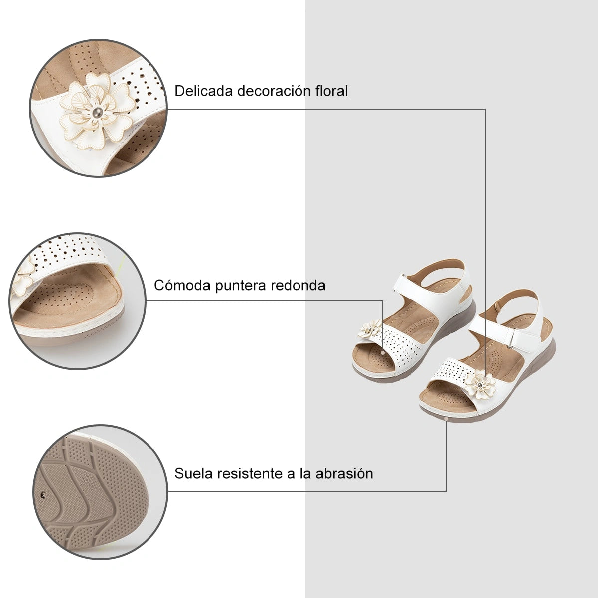 Sandalias Mujer Teresa Blanco Weide