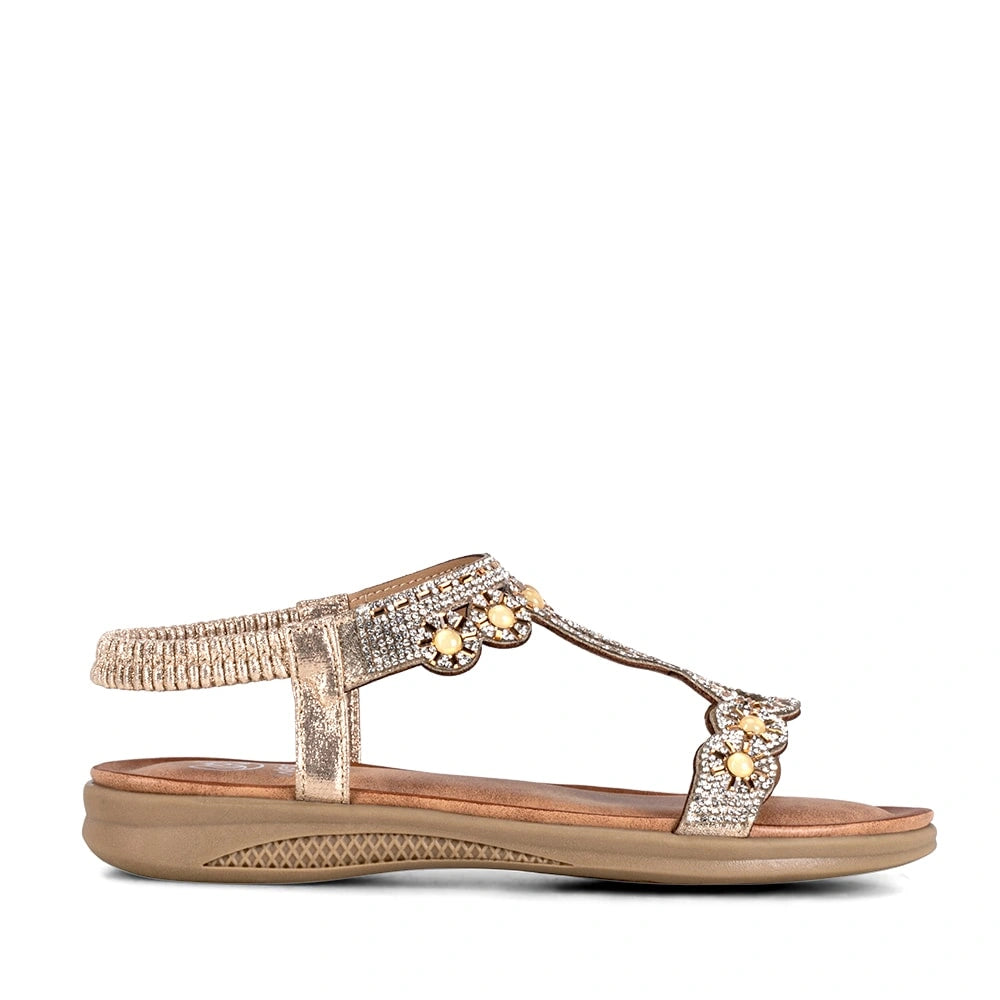 Sandalias Mujer Esperanza Dorado Weide