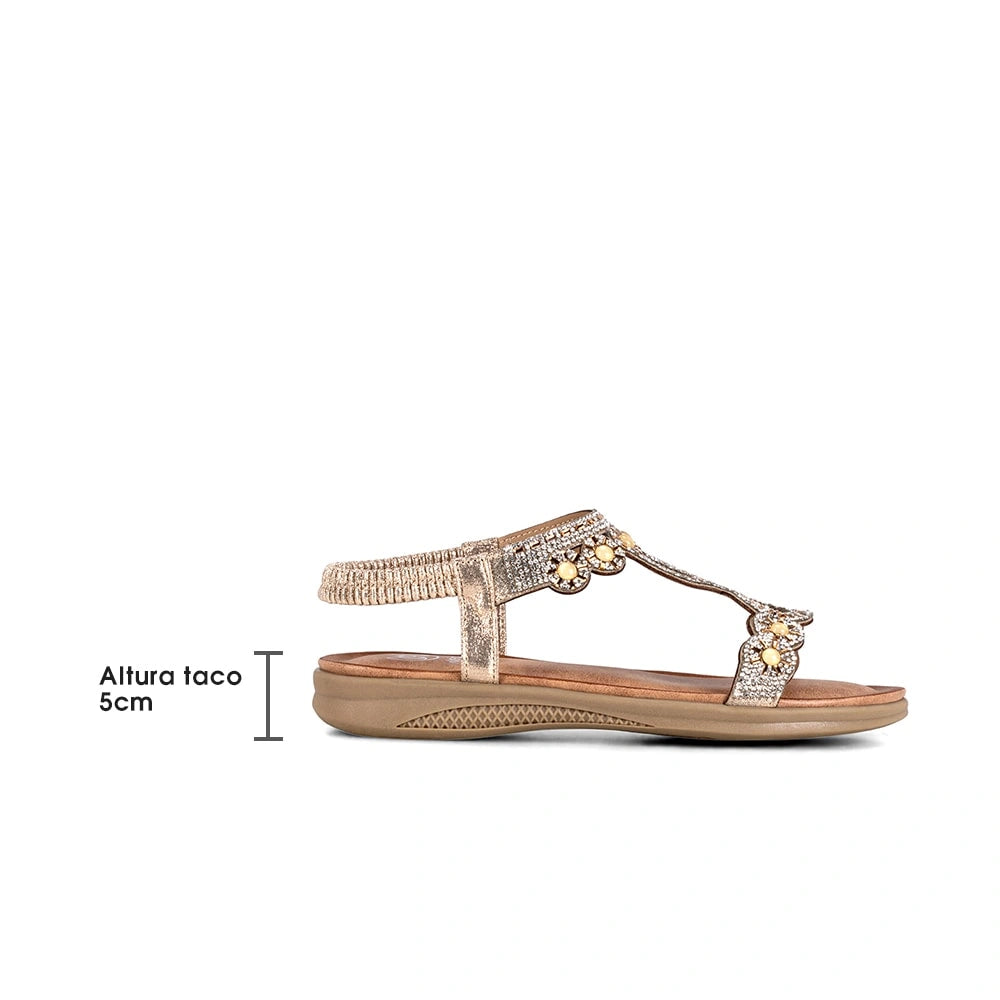 Sandalias Mujer Esperanza Dorado Weide