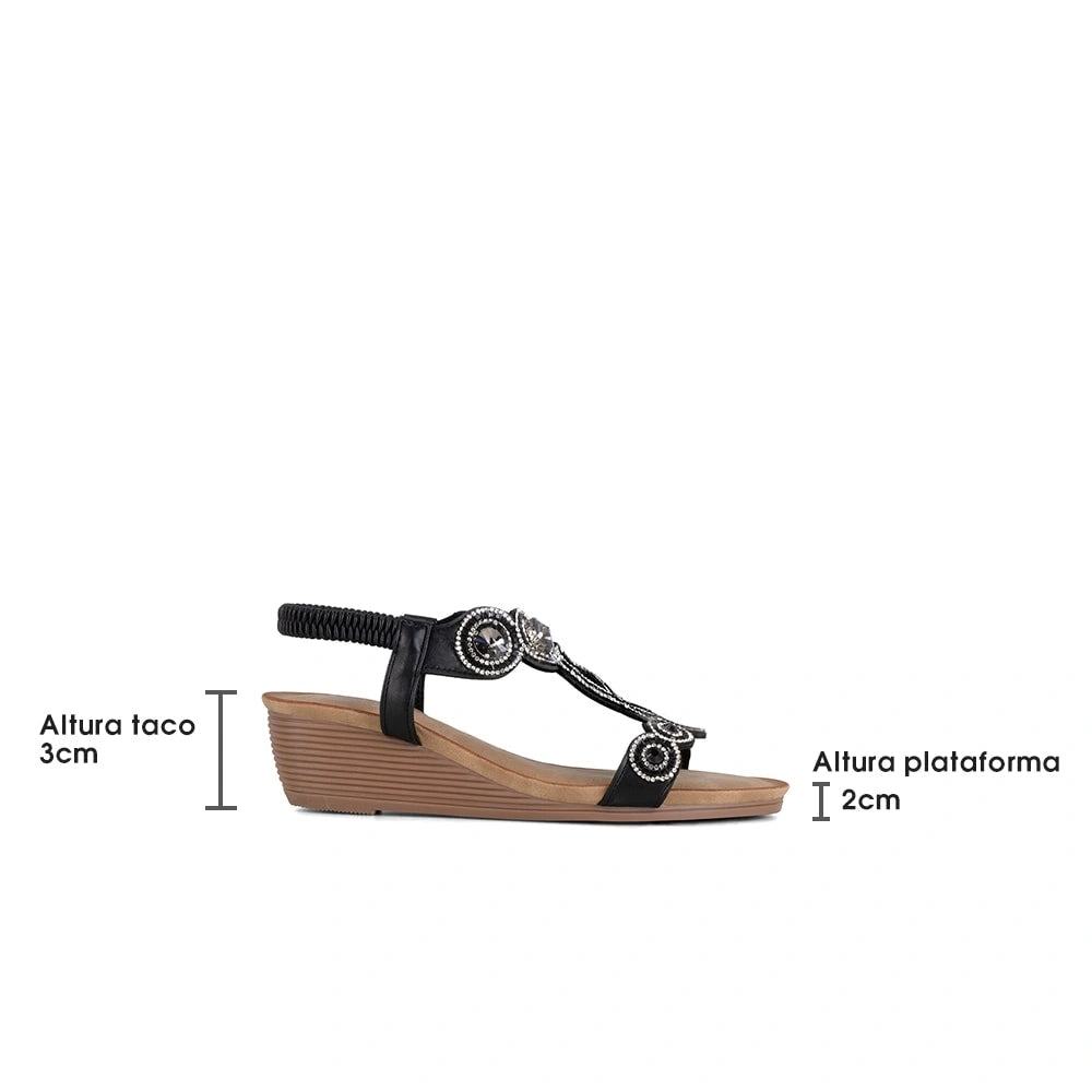 Sandalias Mujer Adelina Negro Weide
