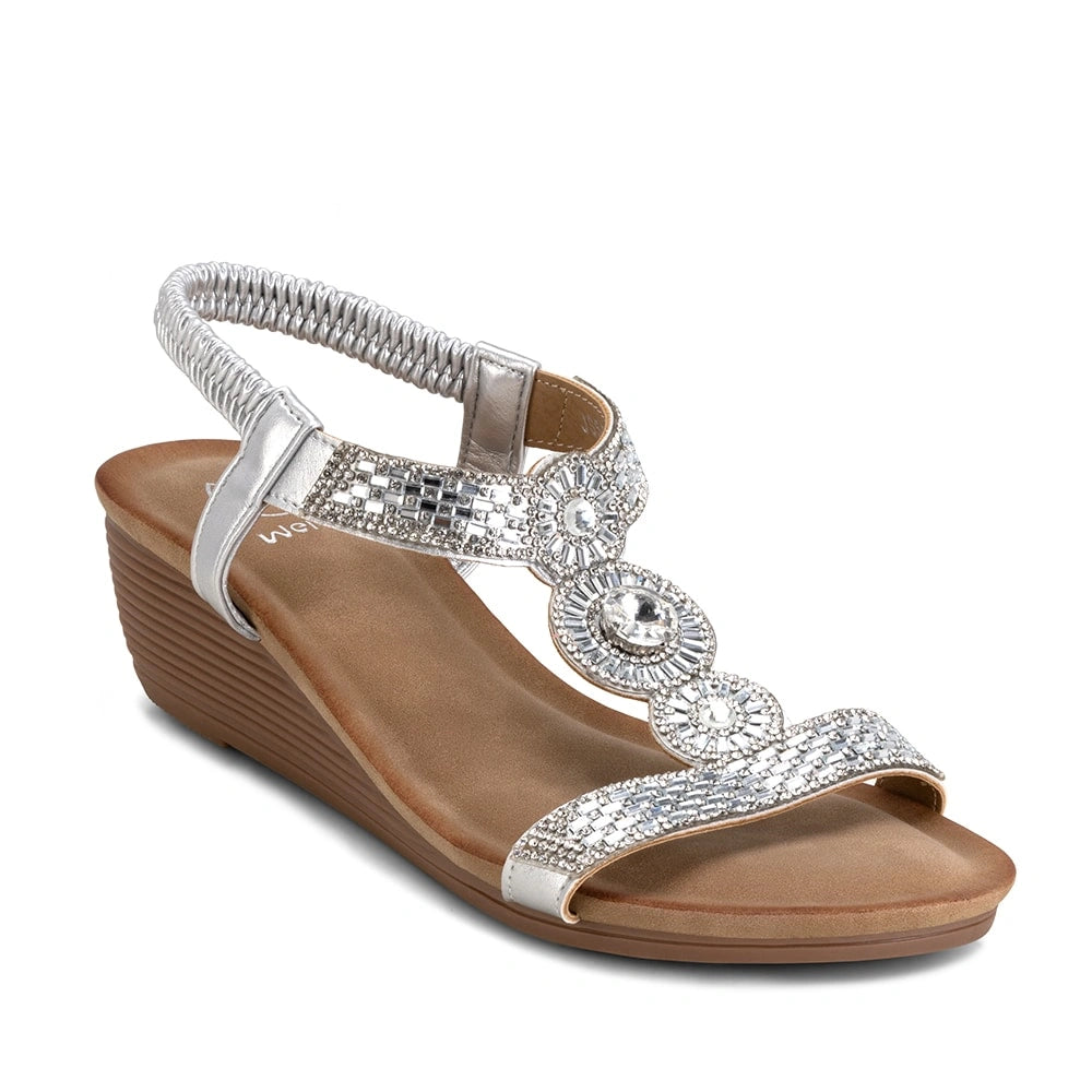 Sandalias Mujer Jacinta Plateado Weide