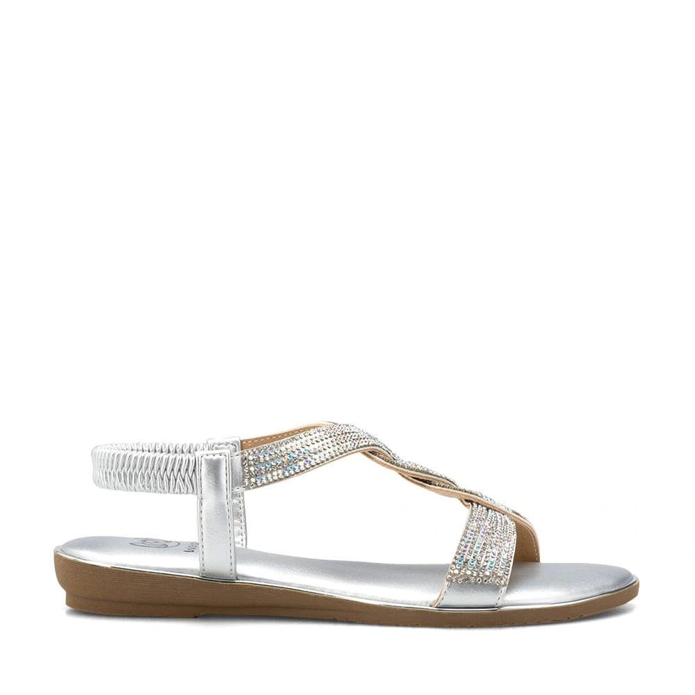 Sandalias Mujer Juana Plateado Weide