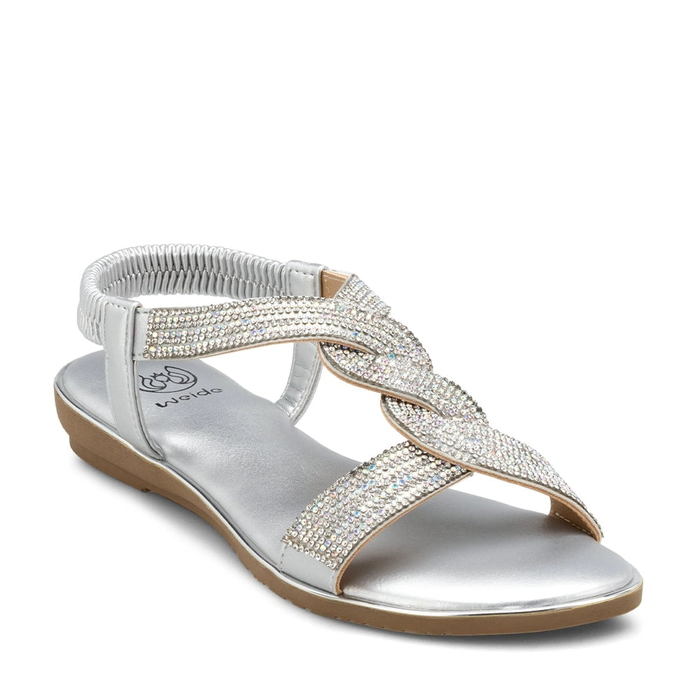 Sandalias Mujer Juana Plateado Weide