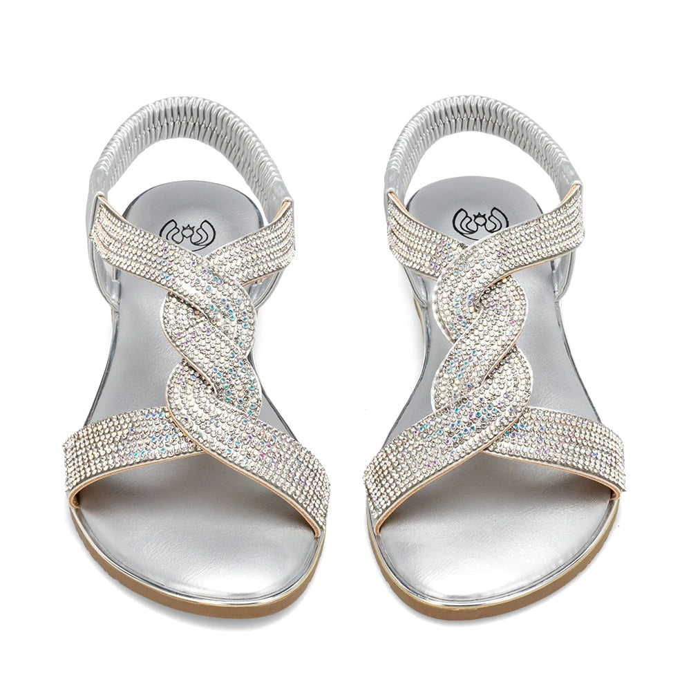Sandalias Mujer Juana Plateado Weide