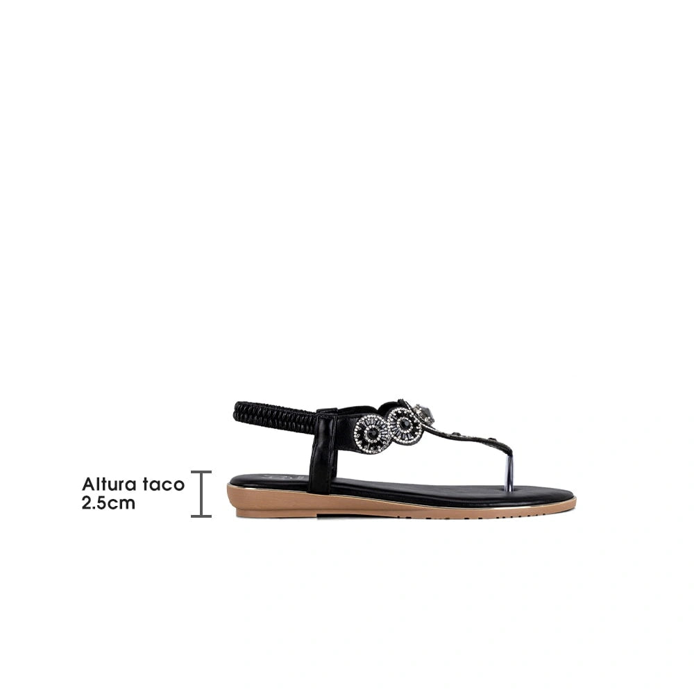 Sandalias Mujer Luisa Negro Weide