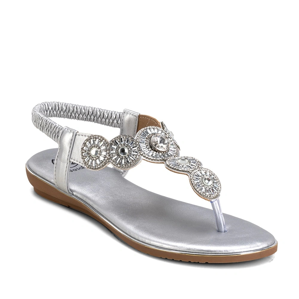 Sandalias Mujer Luisa Plateado Weide