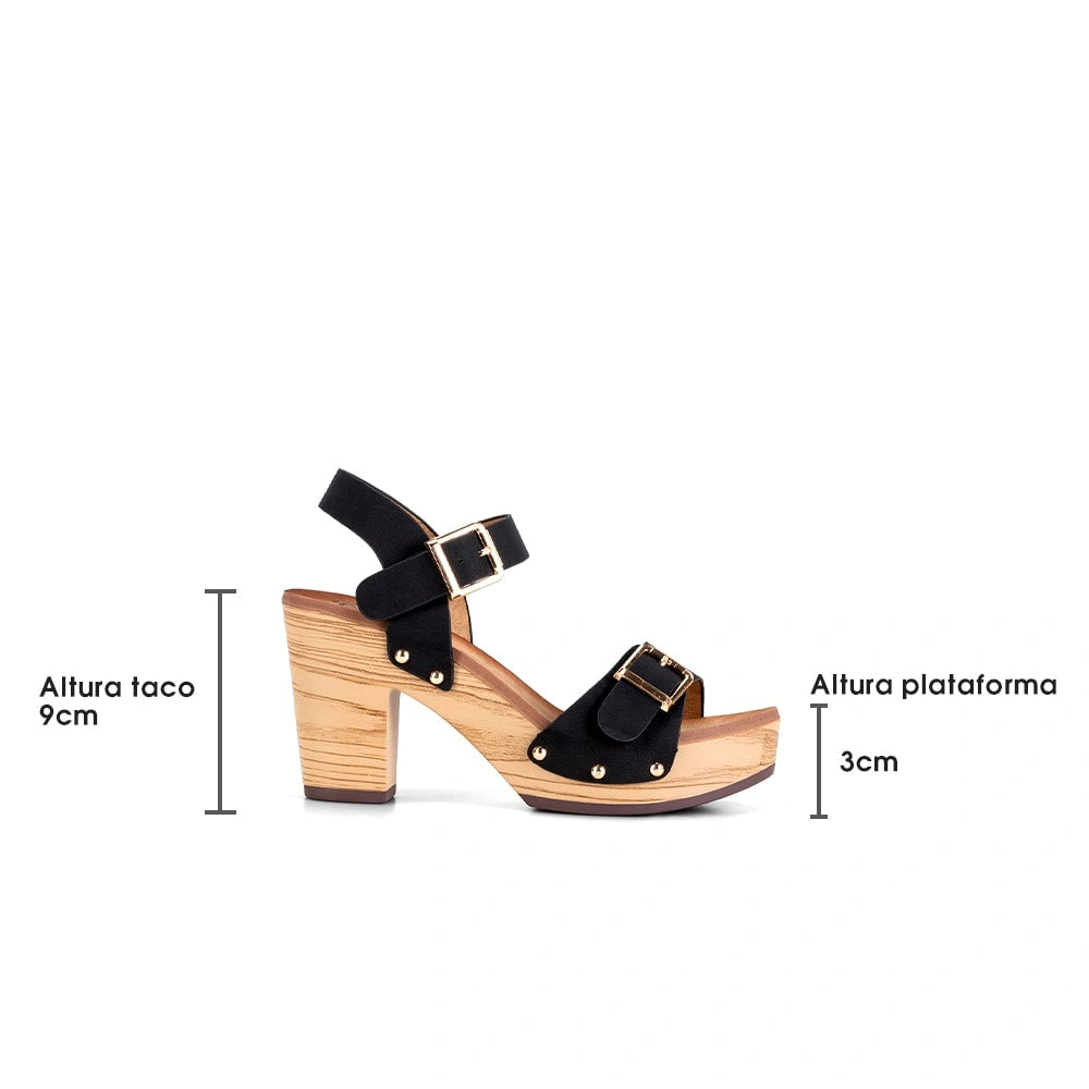 Sandalias Mujer Yolanda Negro Weide