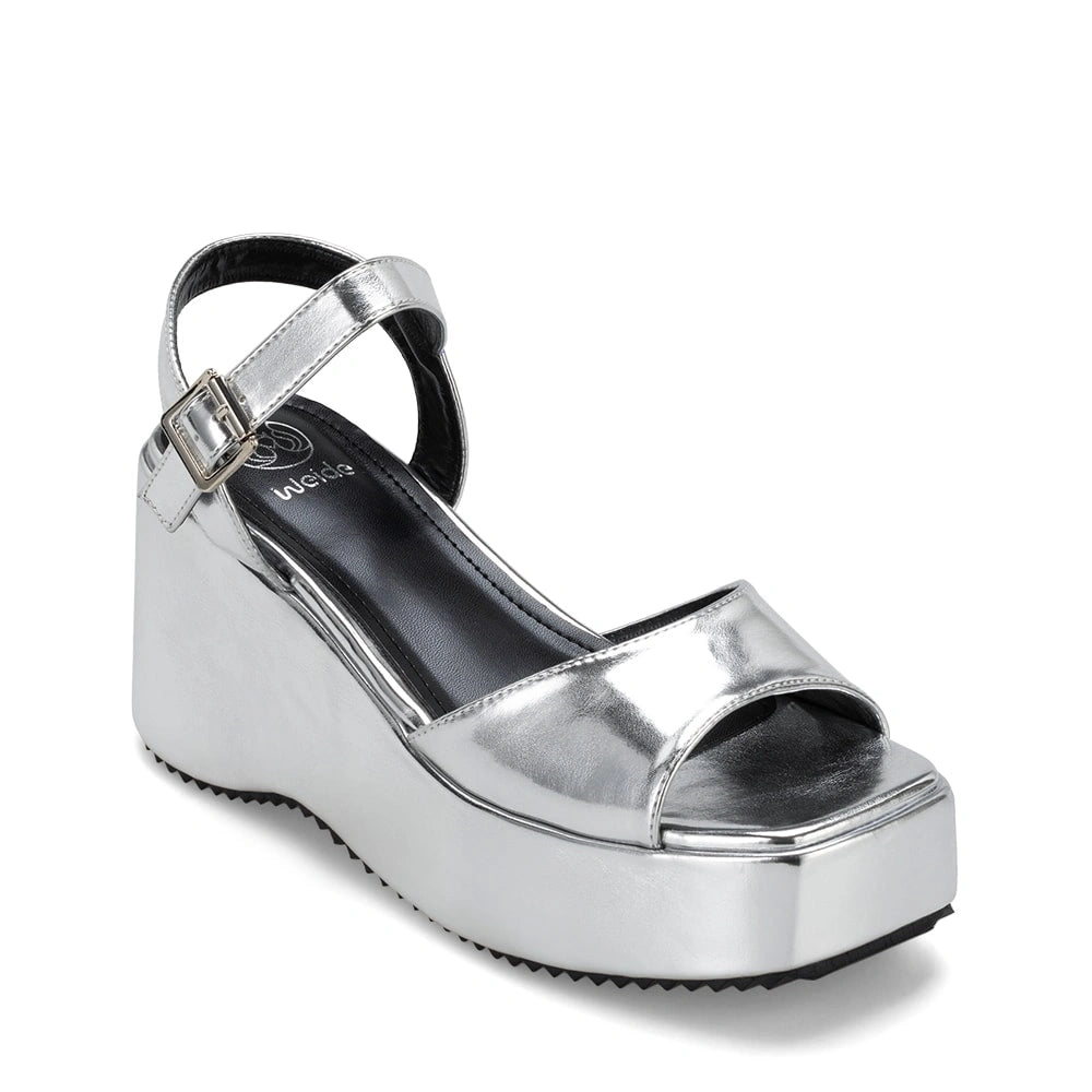 Sandalias Mujer Adelaida Plateado Weide