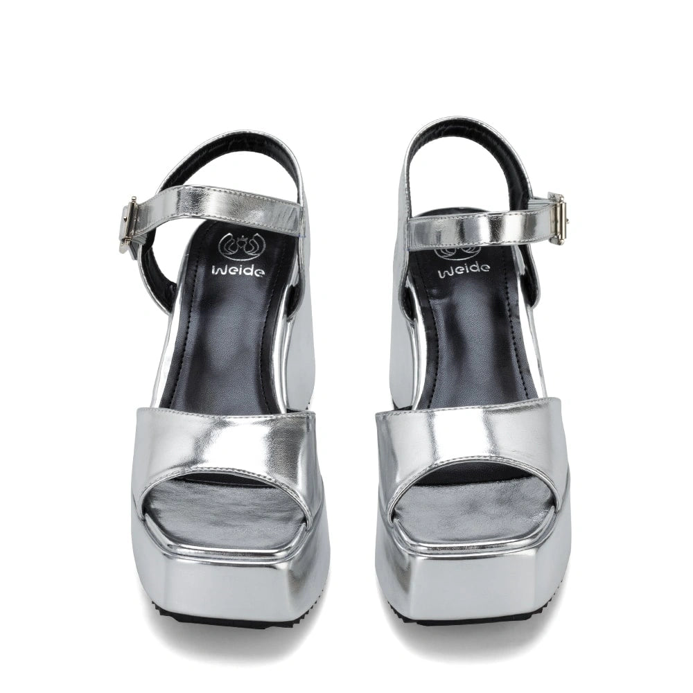 Sandalias Mujer Adelaida Plateado Weide