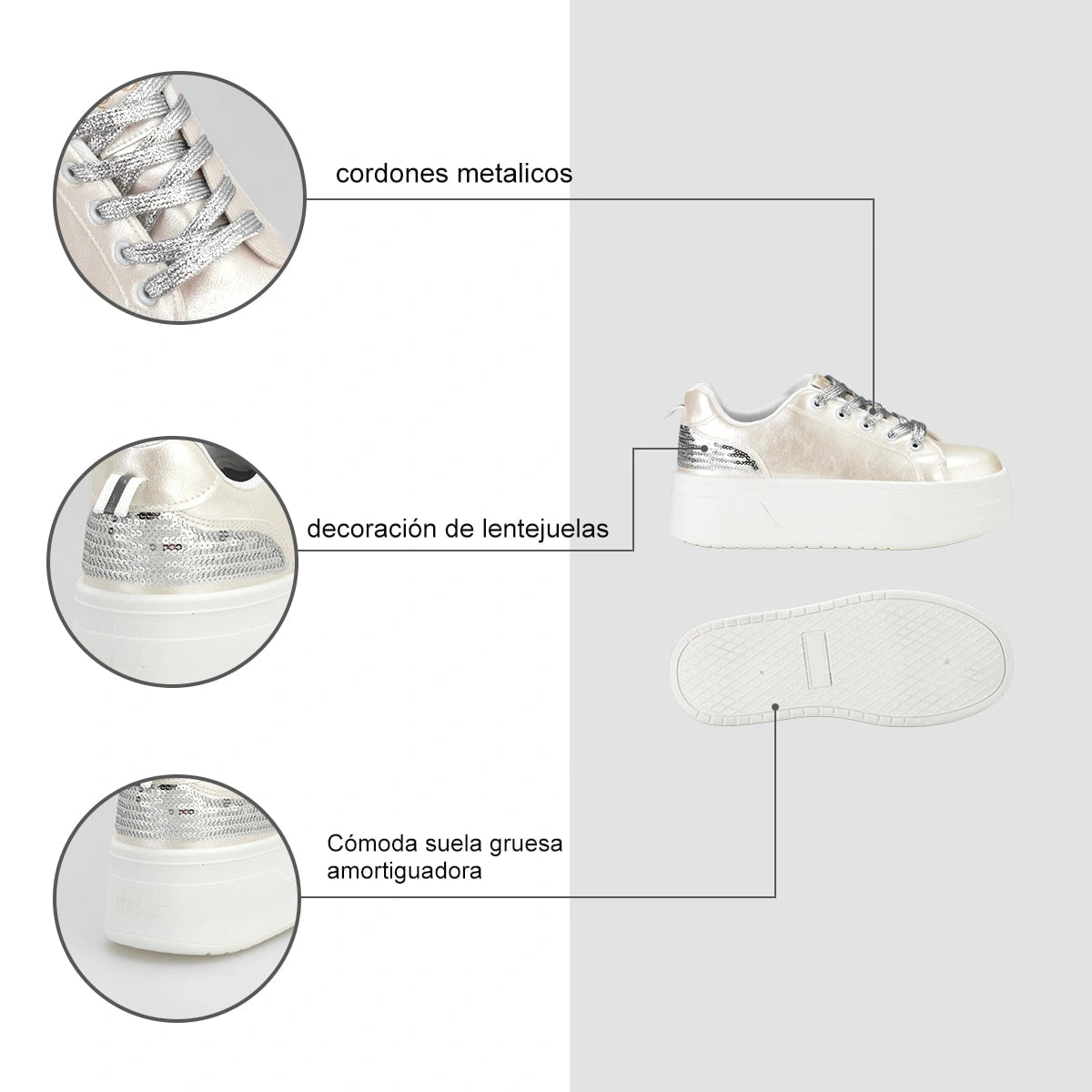 Zapatilla Mujer Alica Blanco Weide