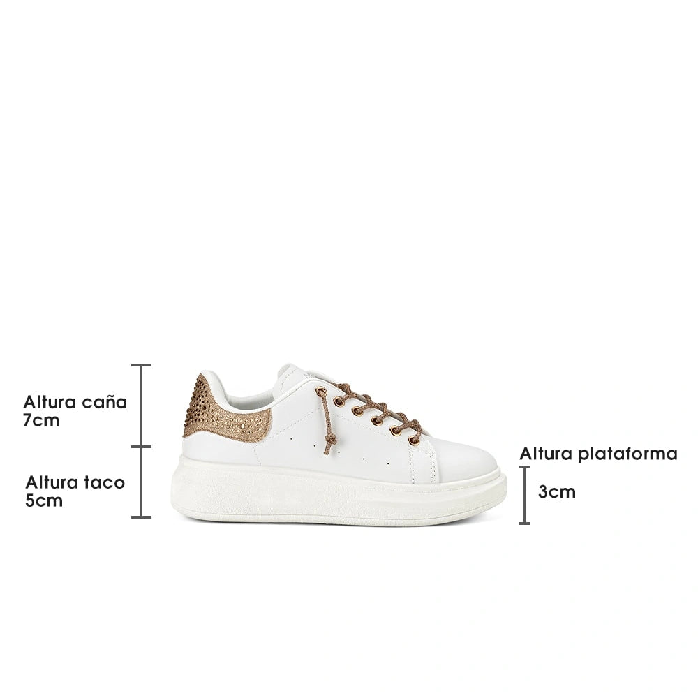 Zapatilla Mujer Alice Dorado Weide