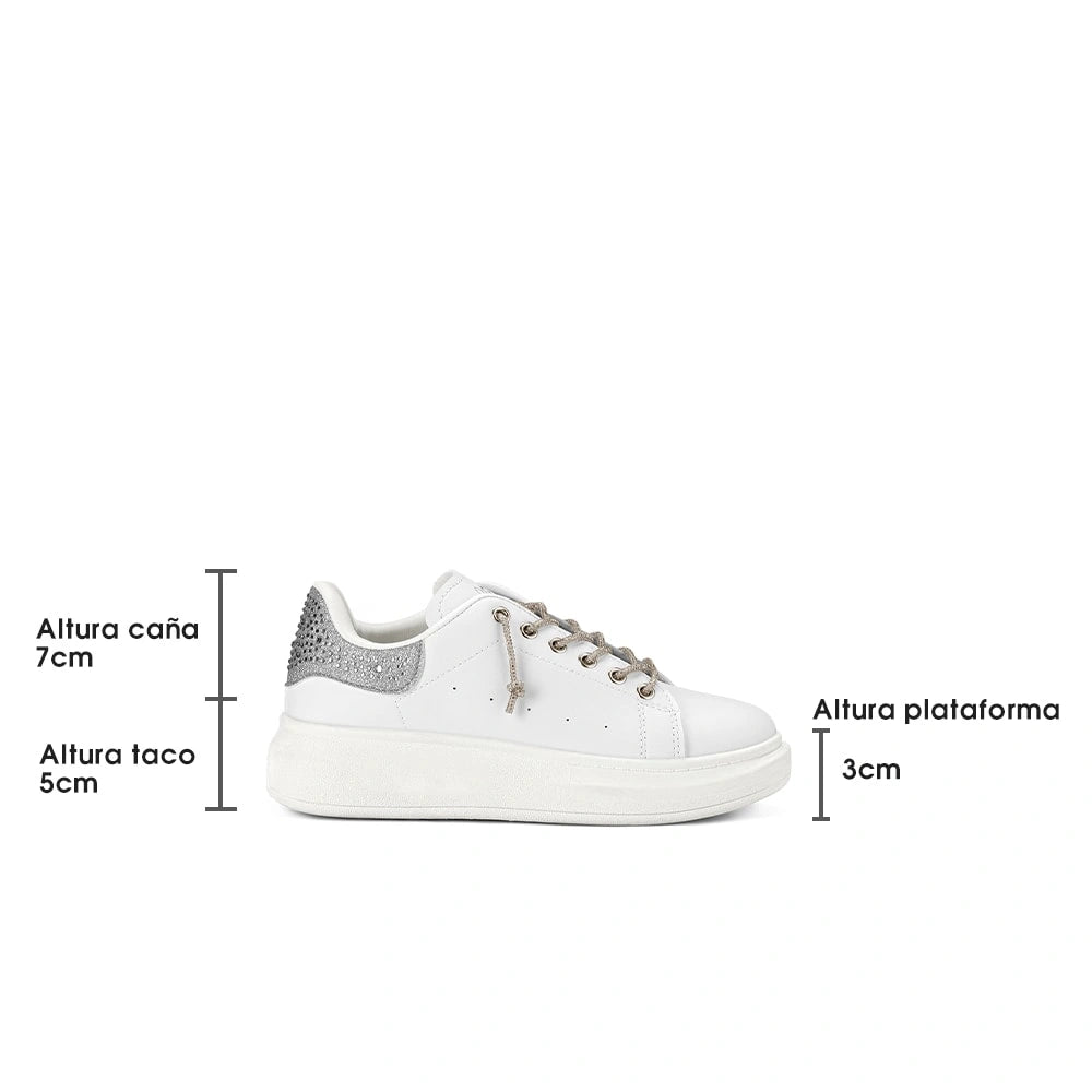 Zapatilla Mujer Alice Plateado Weide