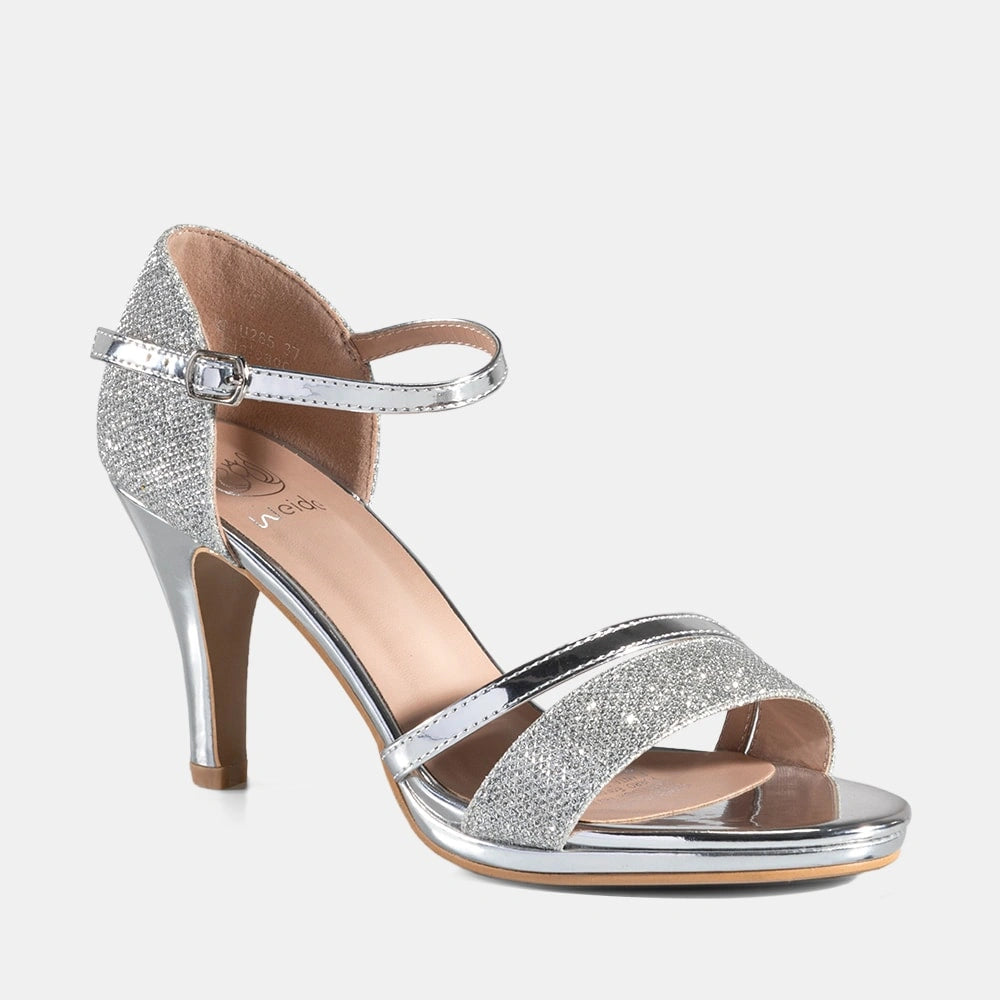 Sandalias Fiesta Mujer Doris Plateado Weide