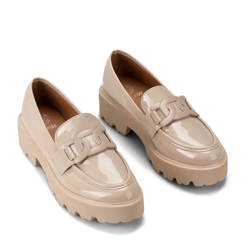 Mocasin Mujer Martina Beige Weide