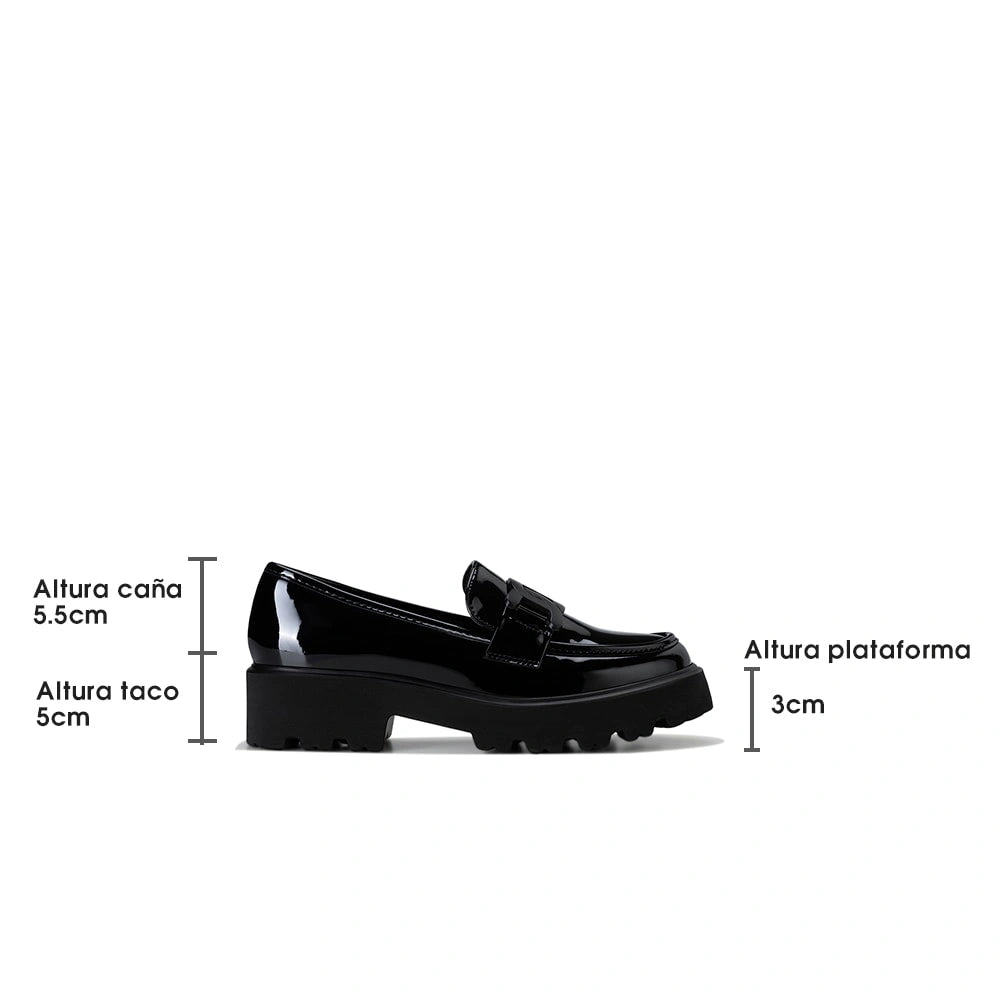 Mocasin Mujer Martina Negro Weide
