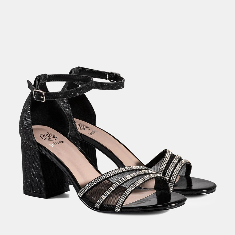 Sandalias Fiesta Mujer Azucena Negro Weide